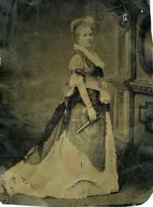 Pauline Stillman in her wedding dress
